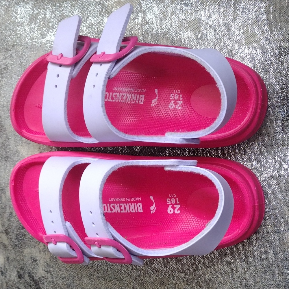 Childrens Pink and purple Birkenstock Sandals Barely worn